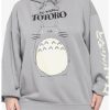 Hoodies And Sweatshirts * | Hunivers Her Universe My Neighbor Totoro Logo Hoodie Plus Size