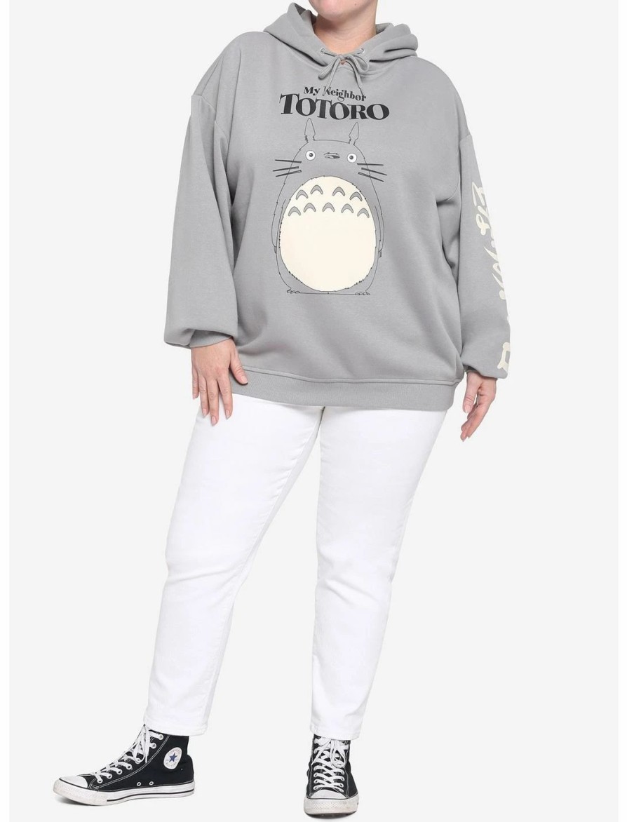 Hoodies And Sweatshirts * | Hunivers Her Universe My Neighbor Totoro Logo Hoodie Plus Size