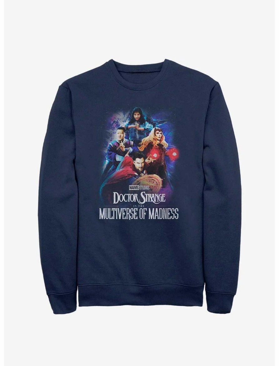 Sweaters And Cardigans * | Null Marvel Doctor Strange In The Multiverse Of Madness Poster Group Sweatshirt