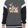 Sweaters And Cardigans * | Ourunvrs Disney Mickey & Friends Group Color-Block Sweatshirt