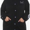 Sweaters And Cardigans * | Hunivers Chococat Embroidered Cardigan Plus Size