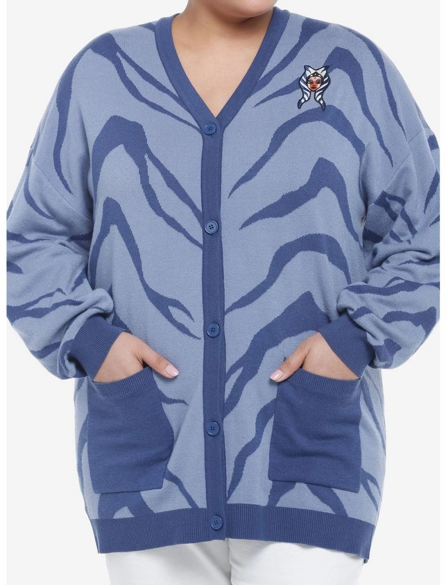 Sweaters And Cardigans * | Hunivers Her Universe Star Wars Ahsoka Tano Open Cardigan Plus Size