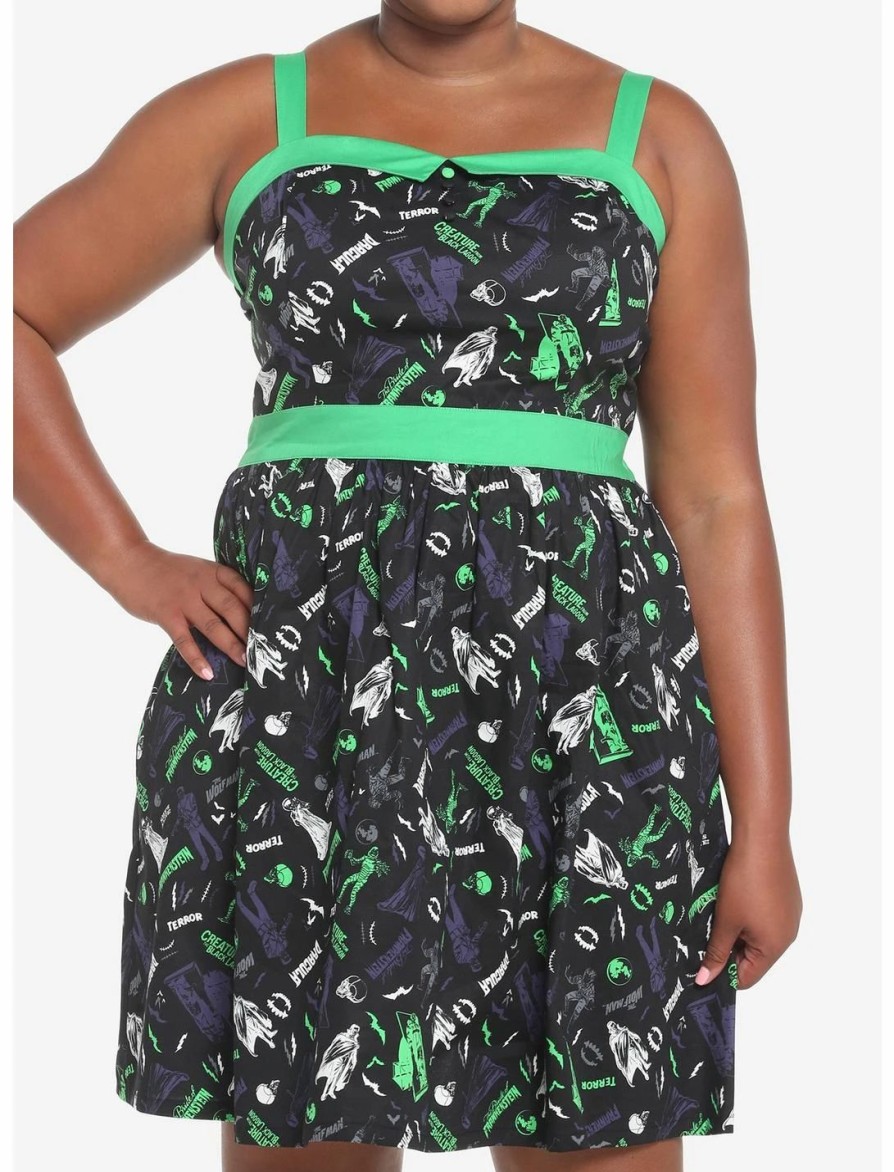 Dresses * | Hunivers Universal Monsters Retro Dress Plus Size