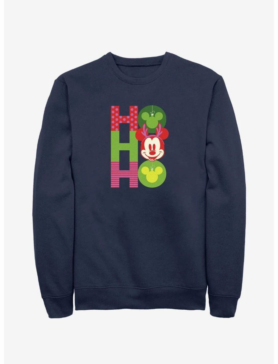 Sweaters And Cardigans * | Null Disney Mickey Mouse Ho Ho Ho Ornaments Sweatshirt