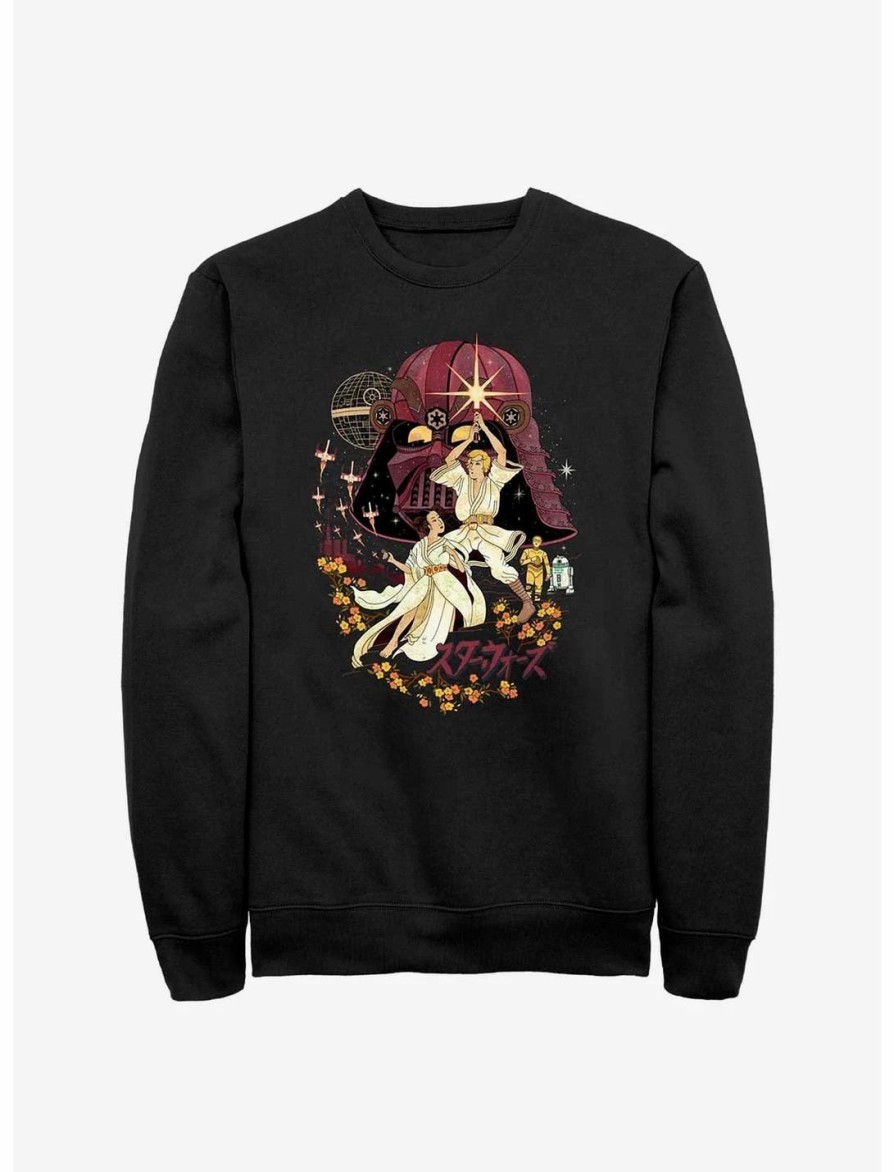 Sweaters And Cardigans * | Null Star Wars Nihonga Japanese Art Syle Sweatshirt