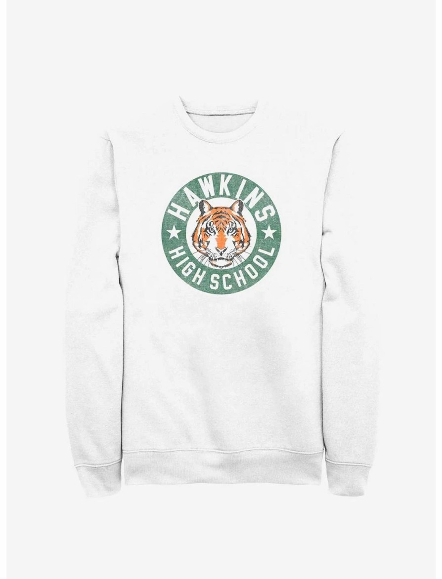 Sweaters And Cardigans * | Null Stranger Things Hawkins High Tiger Emblem Sweatshirt