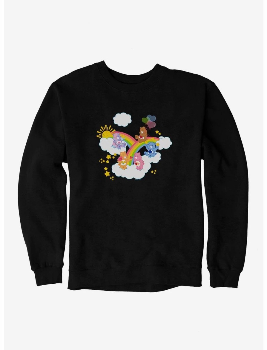 Sweaters And Cardigans * | Null Care Bears Over The Rainbow Sweatshirt