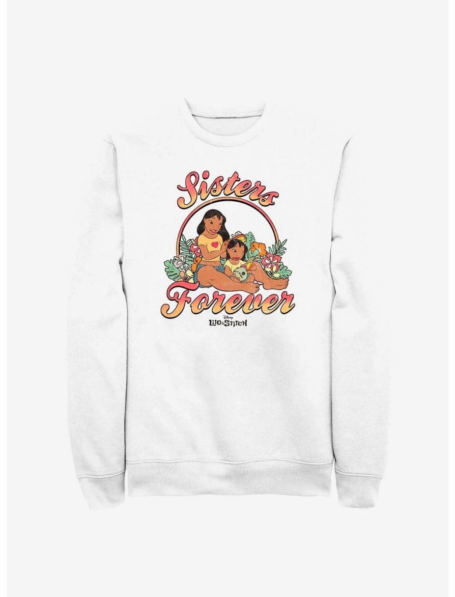 Sweaters And Cardigans * | Null Disney Lilo & Stitch Sisters Forever Sweatshirt