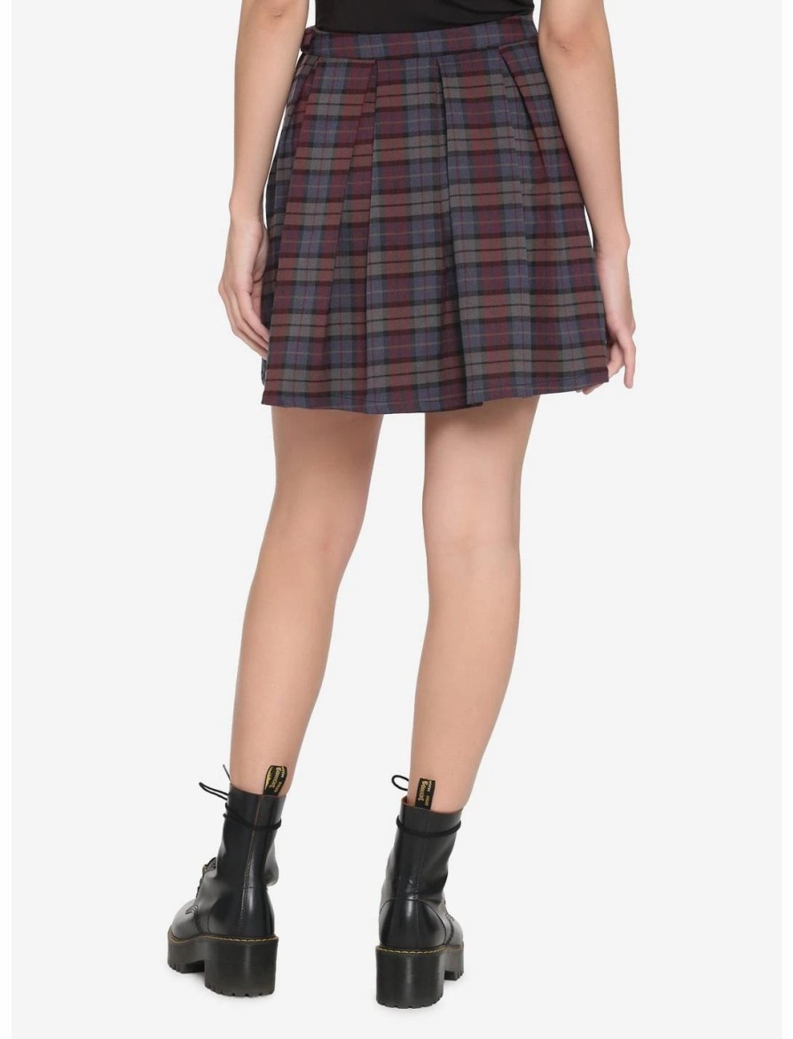 Dresses * | Hunivers The Umbrella Academy Plaid Pleated Skirt