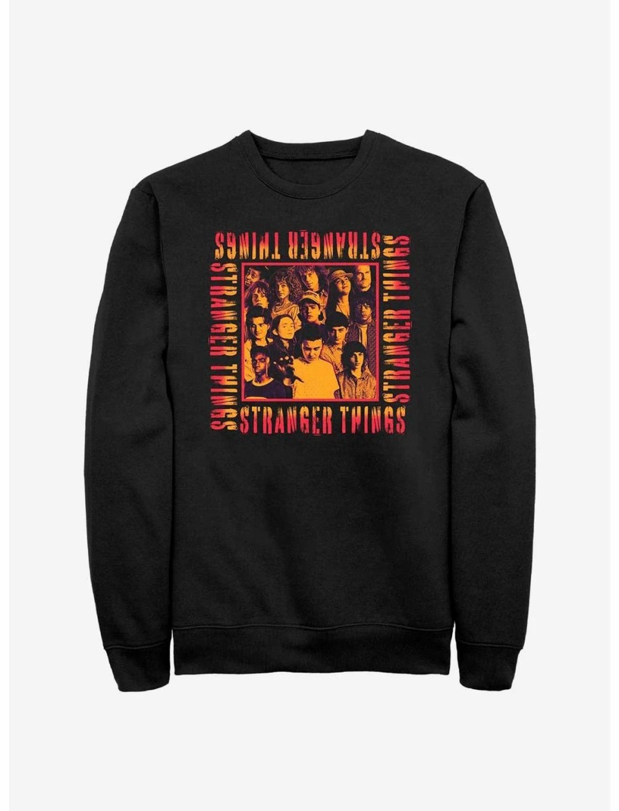 Sweaters And Cardigans * | Null Stranger Things Eery Group Sweatshirt