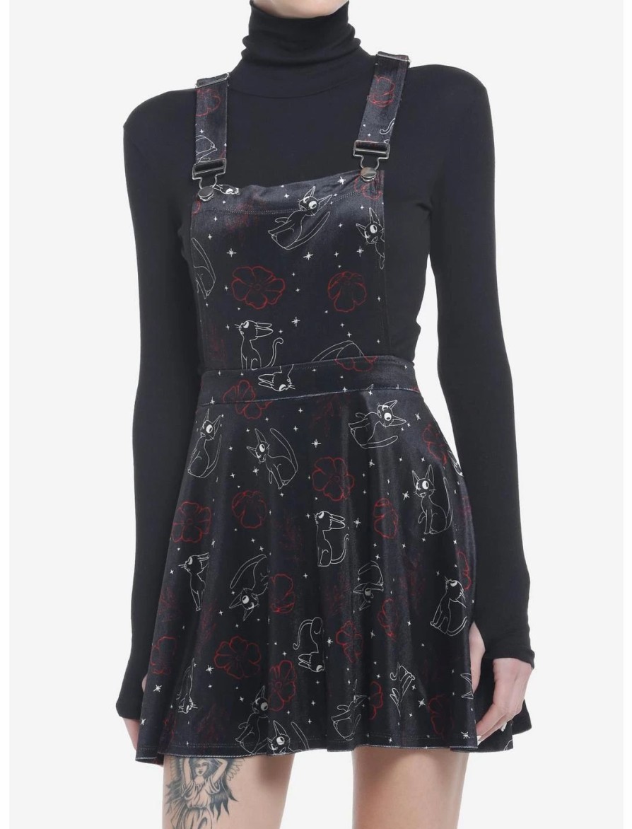 Dresses * | Hunivers Her Universe Studio Ghibli Kiki'S Delivery Service Jiji Star Velvet Skirtall