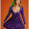 Dresses * | Hunivers Her Universe Disney Hocus Pocus Icons Lace-Up Dress