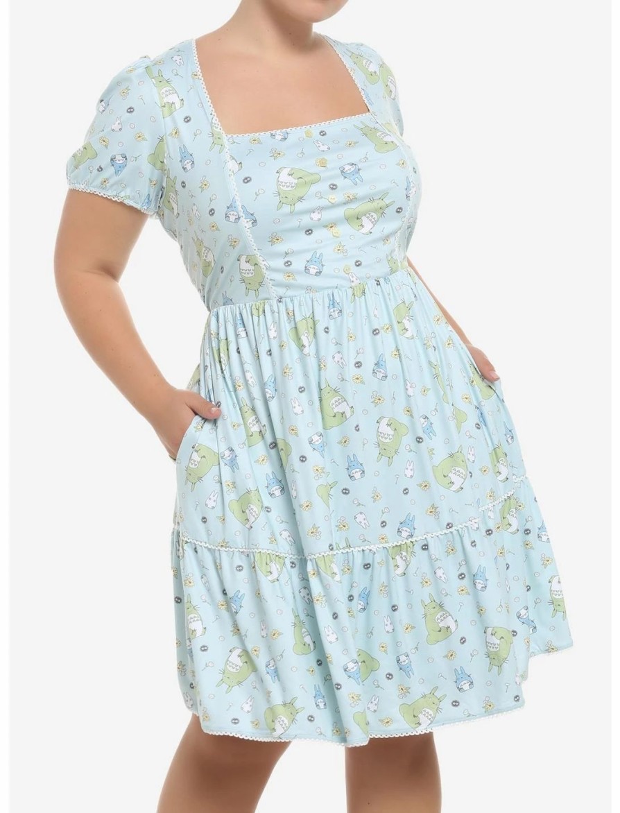 Dresses * | Hunivers Studio Ghibli My Neighbor Totoro Pastel Dress Plus Size