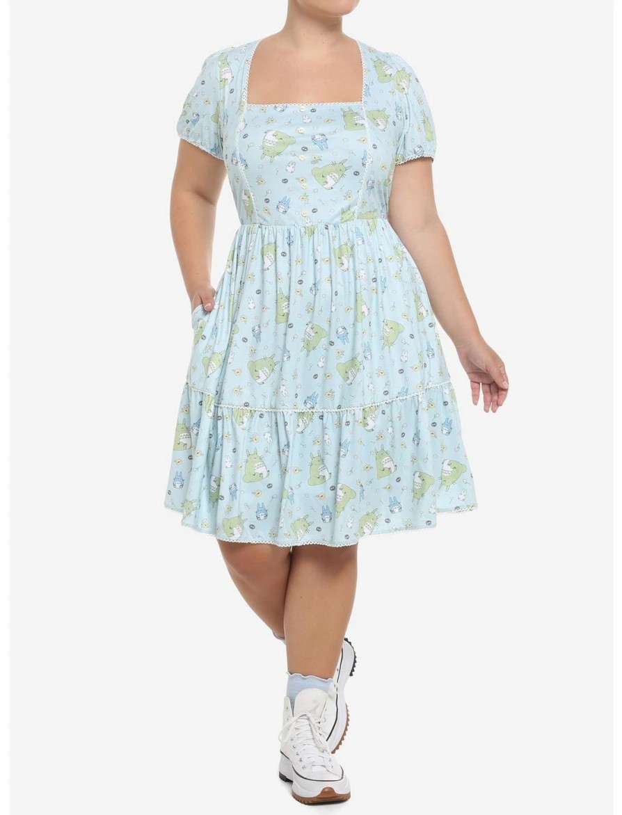 Dresses * | Hunivers Studio Ghibli My Neighbor Totoro Pastel Dress Plus Size