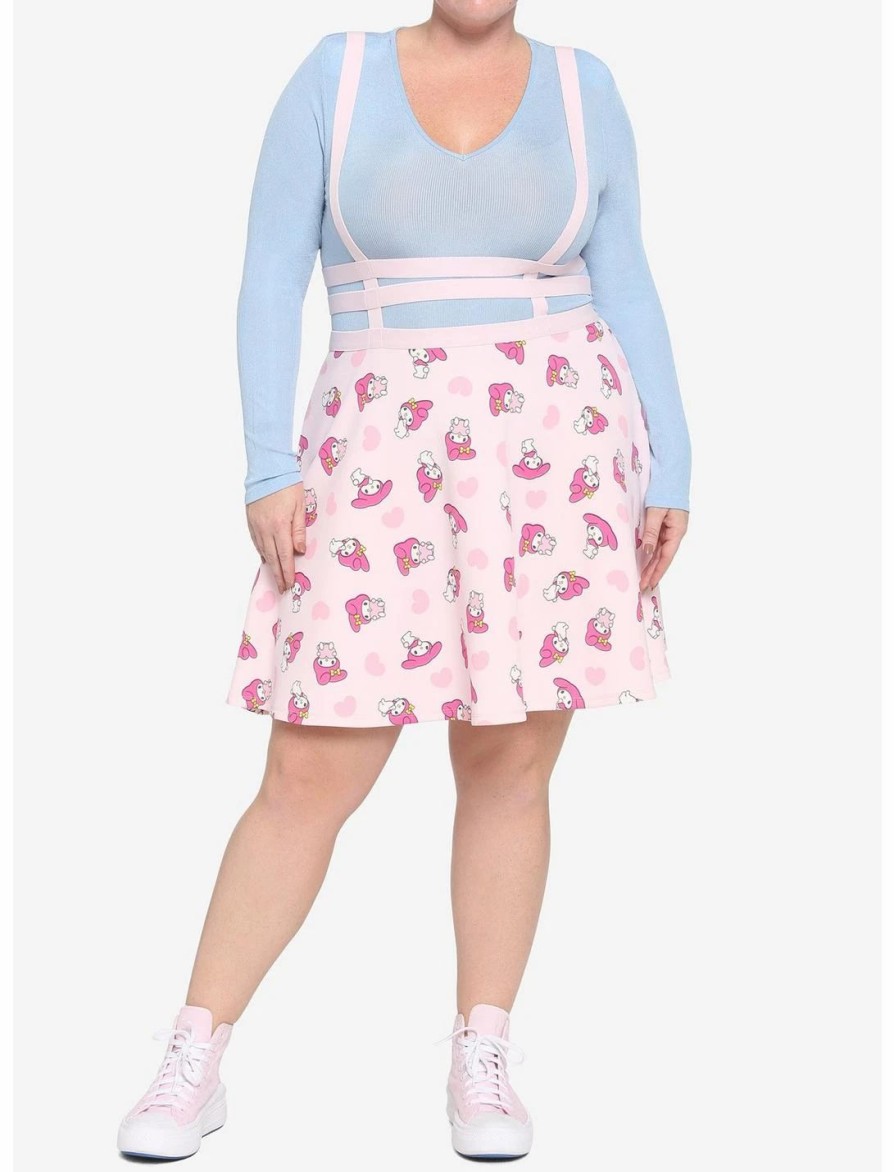 Dresses * | Hunivers My Melody Strappy Suspender Skirt Plus Size