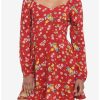 Dresses * | Hunivers Disney Winnie The Pooh Floral Long-Sleeve Dress