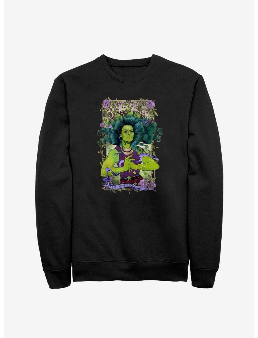 Sweaters And Cardigans * | Null Marvel She-Hulk Will Not Be Silenced Sweatshirt