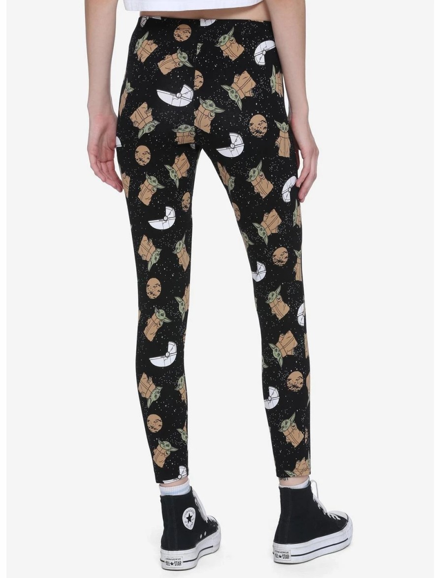 Bottoms * | Hunivers Star Wars The Mandalorian The Child Leggings