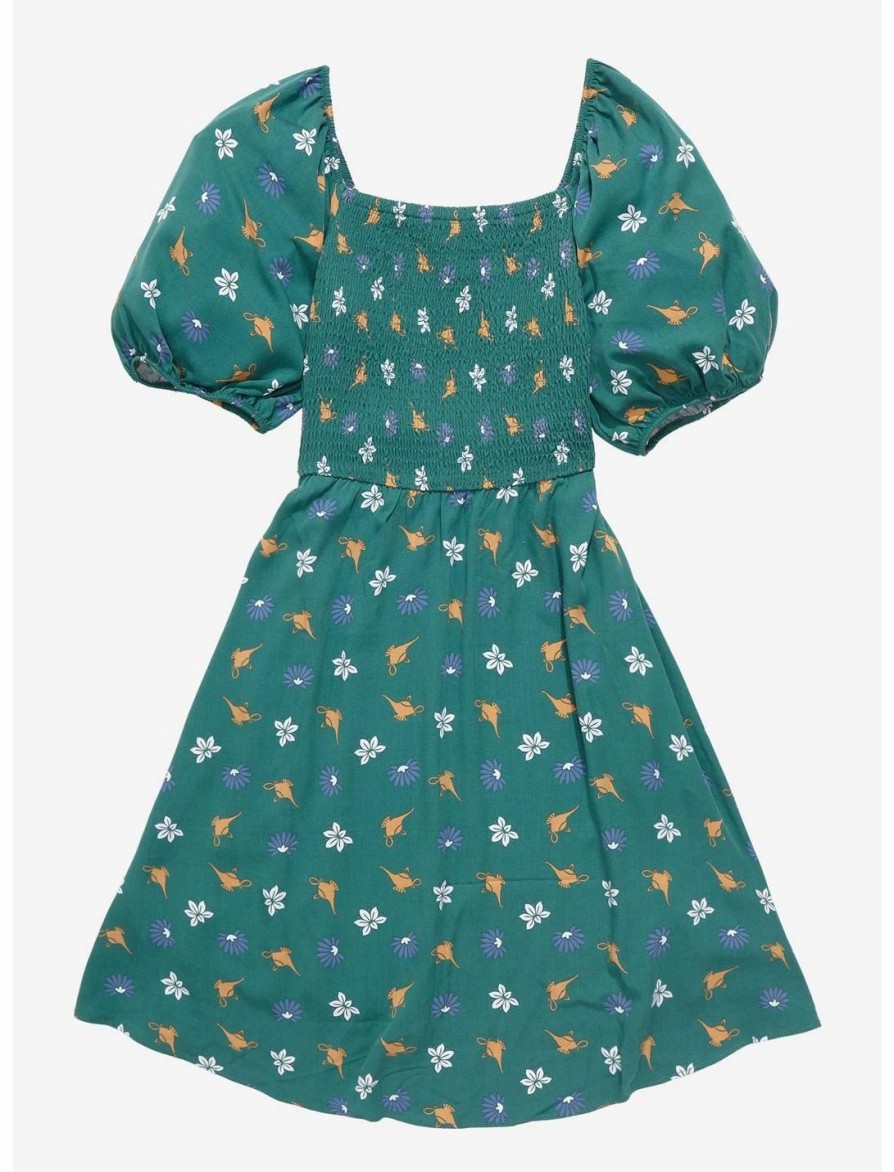 Dresses * | Hunivers Her Universe Disney Aladdin Icons Allover Print Smocked Dress