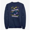 Sweaters And Cardigans * | Null Marvel Black Panther Caution Crossing Sweatshirt