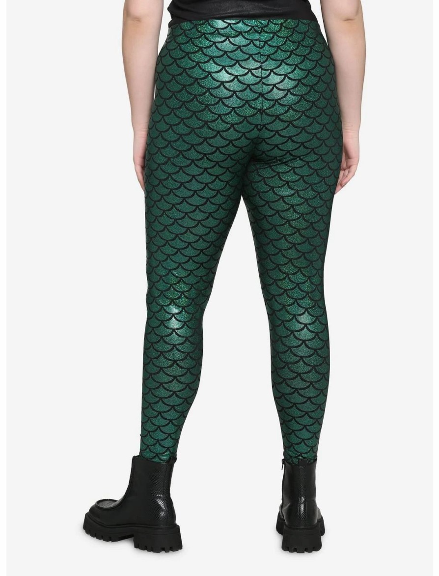 Bottoms * | Hunivers Mermaid Scale Leggings Plus Size