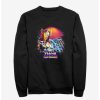 Sweaters And Cardigans * | Null Marvel Thor: Love And Thunder Synthwave Sunset Sweatshirt