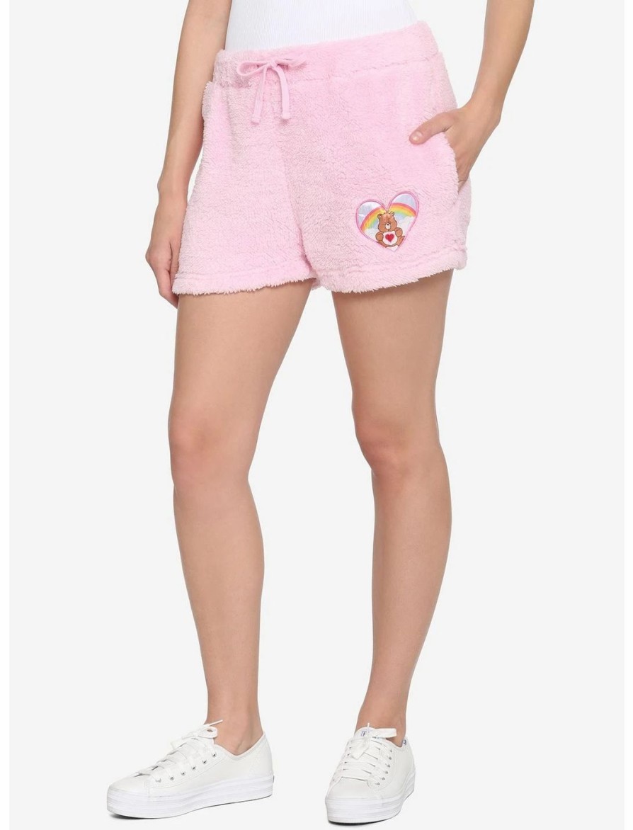 Bottoms * | Hunivers Care Bears Tenderheart Bear Fuzzy Lounge Shorts