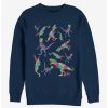 Sweaters And Cardigans * | Null Jurassic World Colorful Dino Toss Sweatshirt