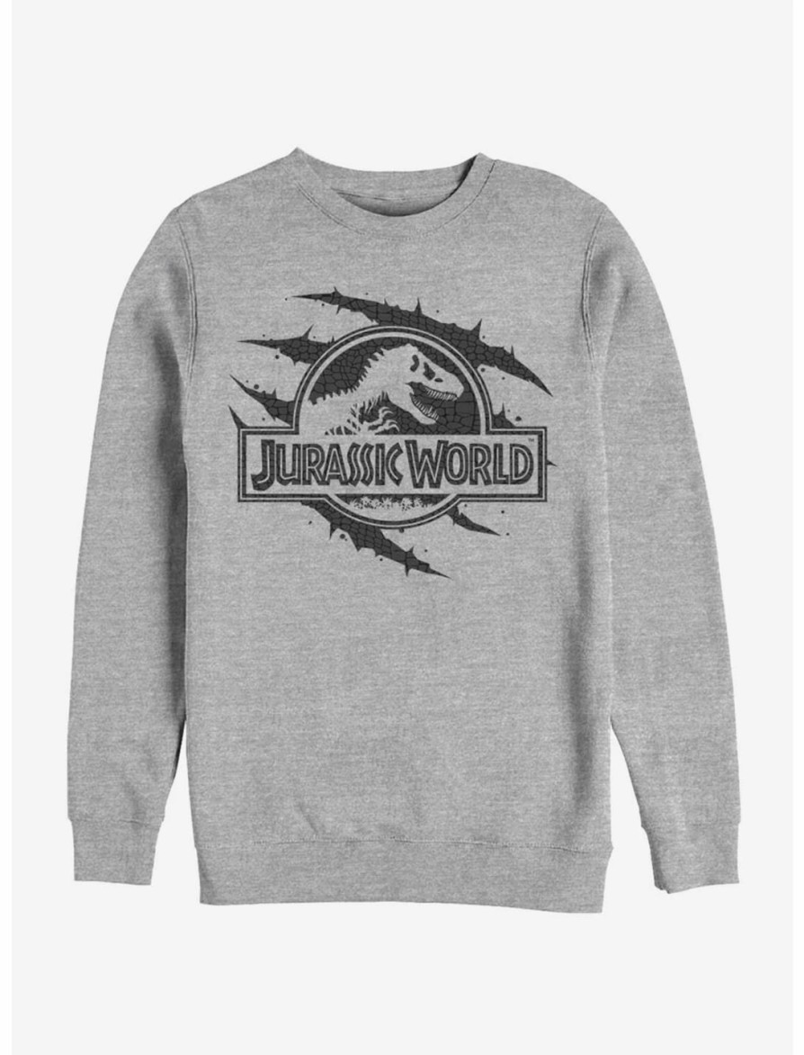 Sweaters And Cardigans * | Null Jurassic World Logo Scale Slash Sweatshirt