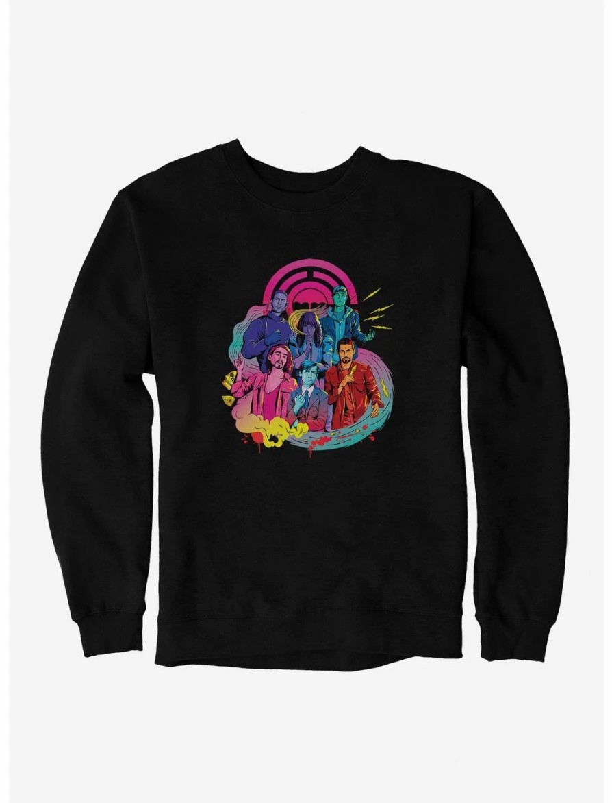 Sweaters And Cardigans * | Null Umbrella Academy Multicolor Art Sweatshirt