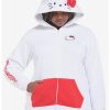 Hoodies And Sweatshirts * | Hunivers Hello Kitty 3D Ears Hoodie Plus Size