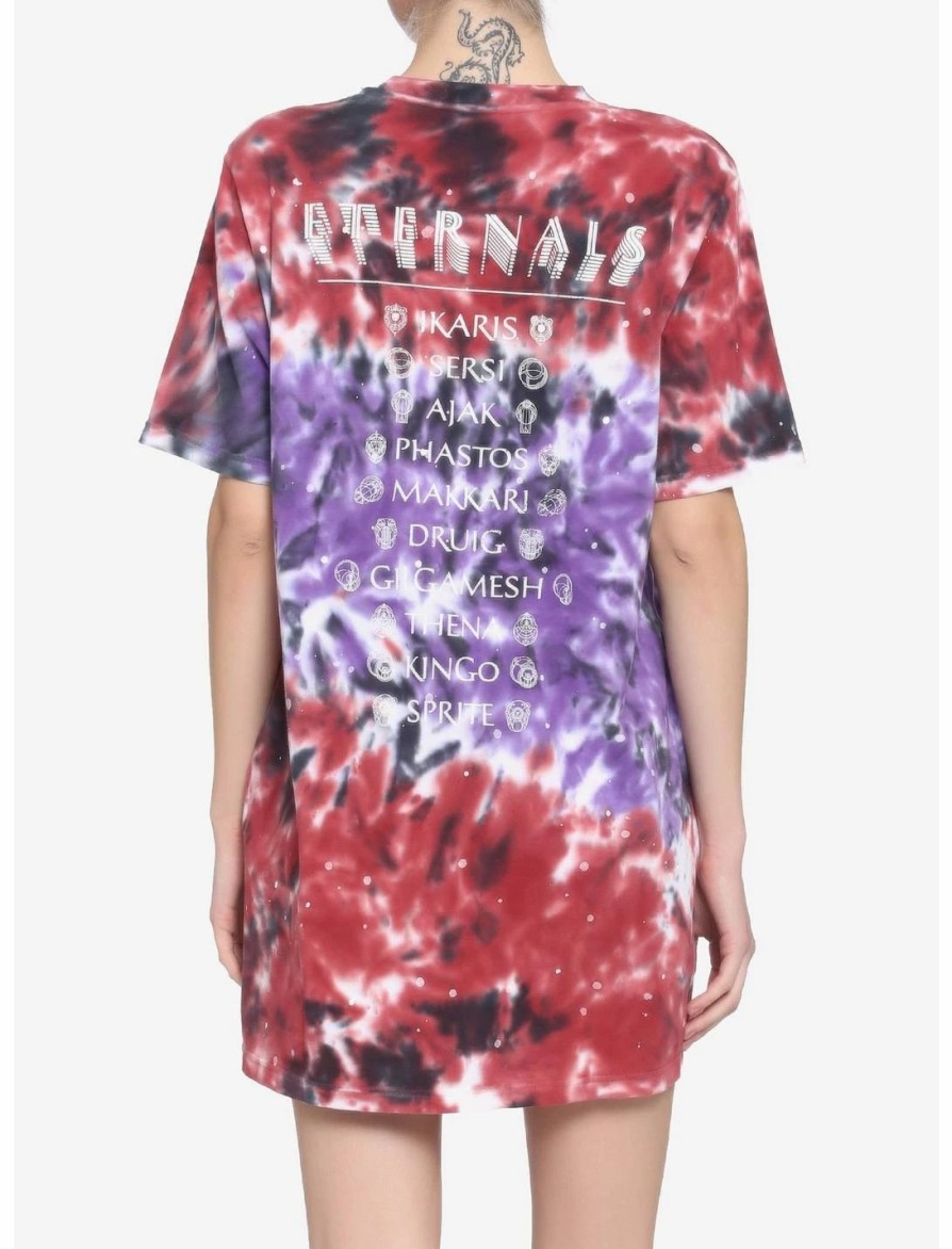 Dresses * | Hunivers Her Universe Marvel Eternals Cosmic Tie-Dye T-Shirt Dress