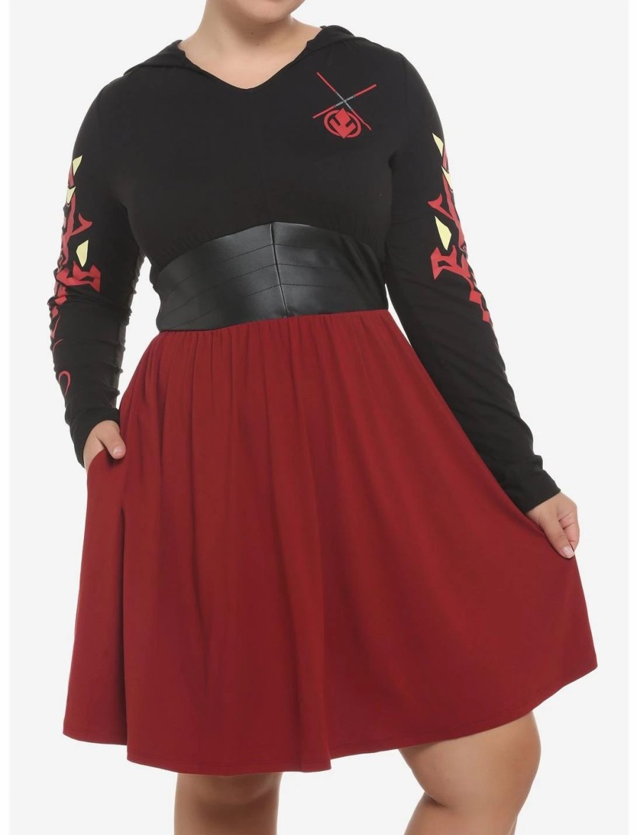 Dresses * | Hunivers Star Wars Darth Maul Hooded Dress