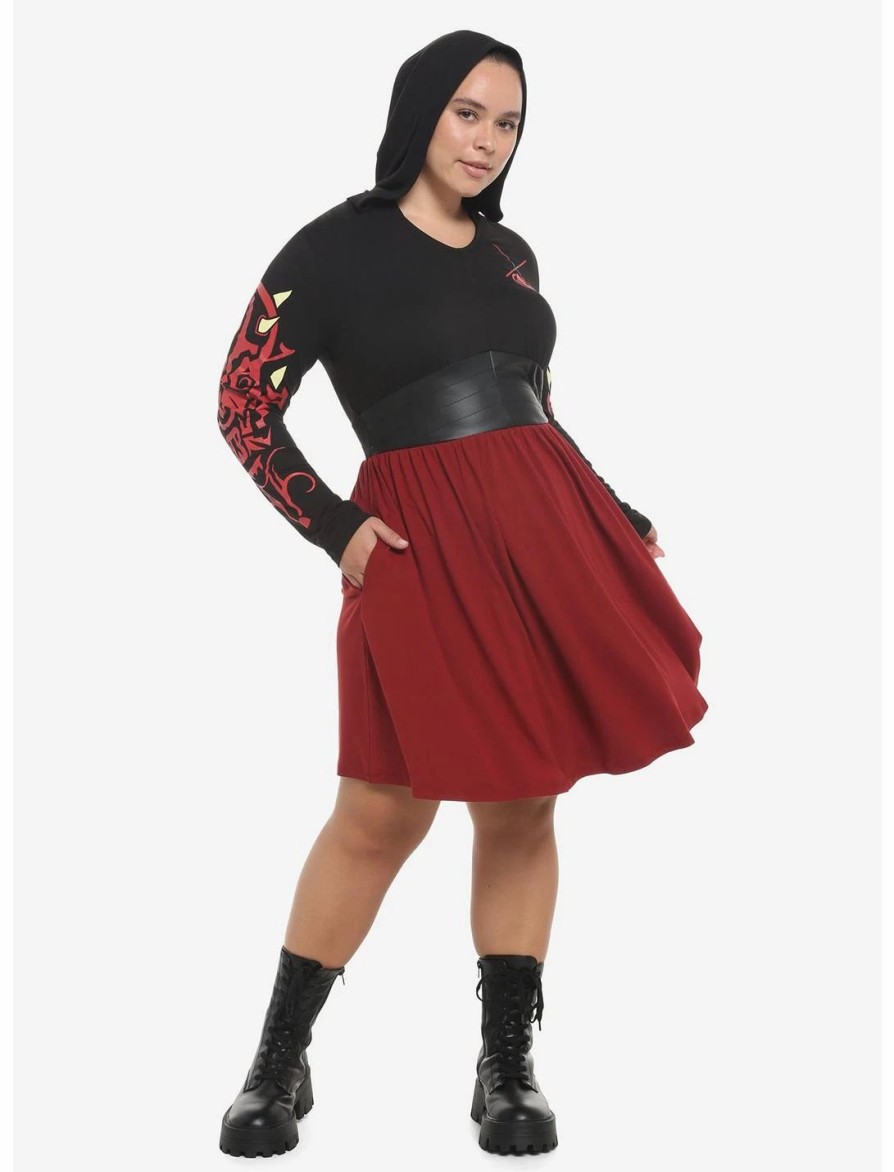 Dresses * | Hunivers Star Wars Darth Maul Hooded Dress