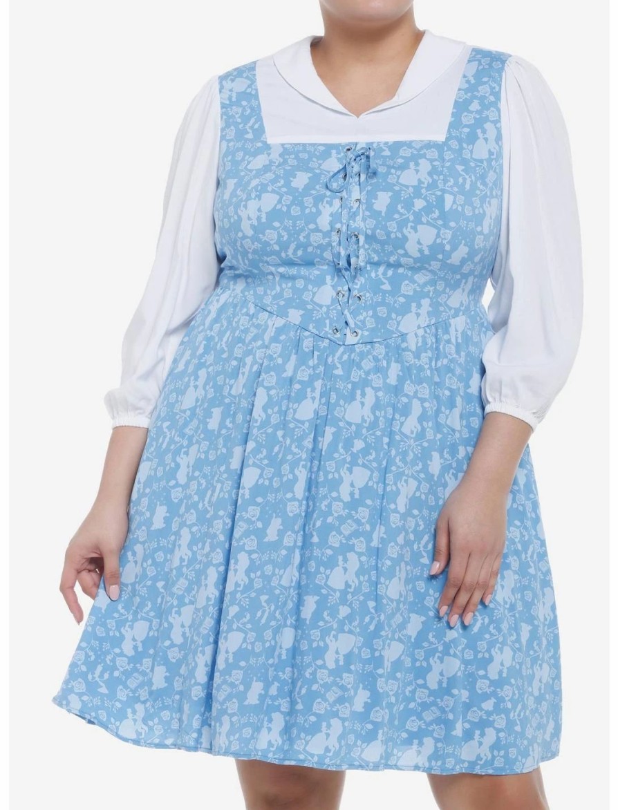 Dresses * | Hunivers Disney Beauty And The Beast Belle Village Dress Plus Size