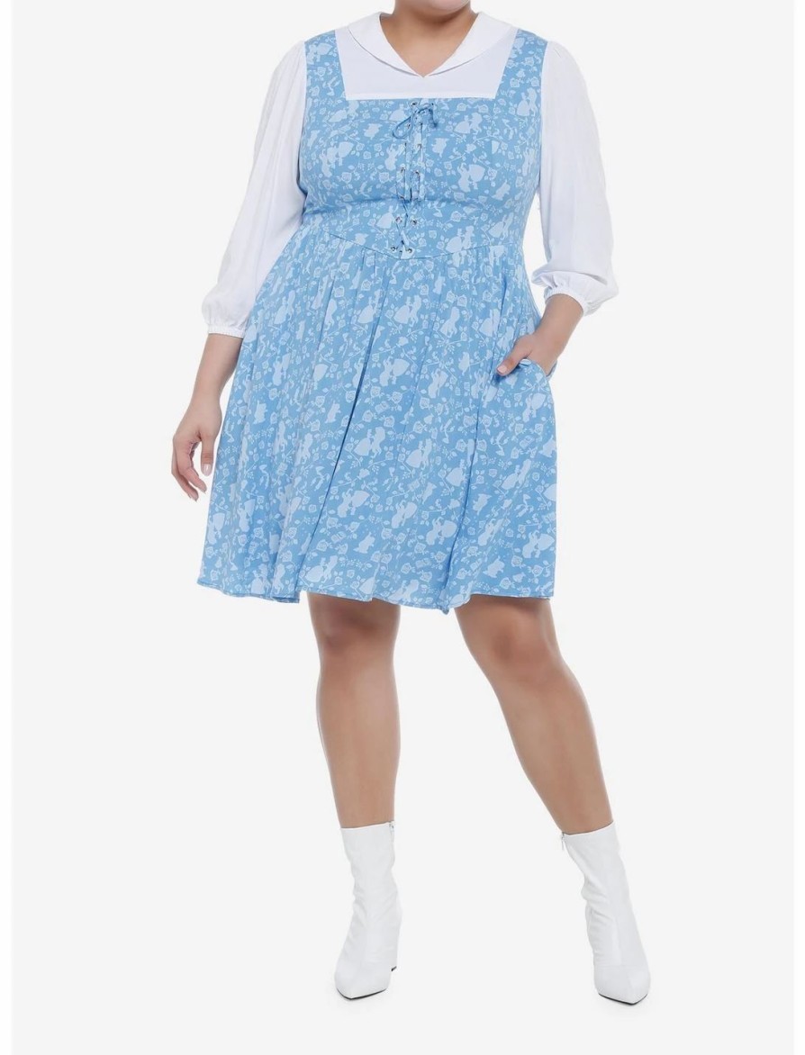 Dresses * | Hunivers Disney Beauty And The Beast Belle Village Dress Plus Size