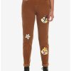 Bottoms * | Hunivers Disney Chip 'N' Dale Embroidered Corduroy Mom Jeans