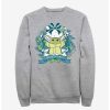 Sweaters And Cardigans * | Null Star Wars The Mandalorian Snow Ho Ho Grogu Sweatshirt