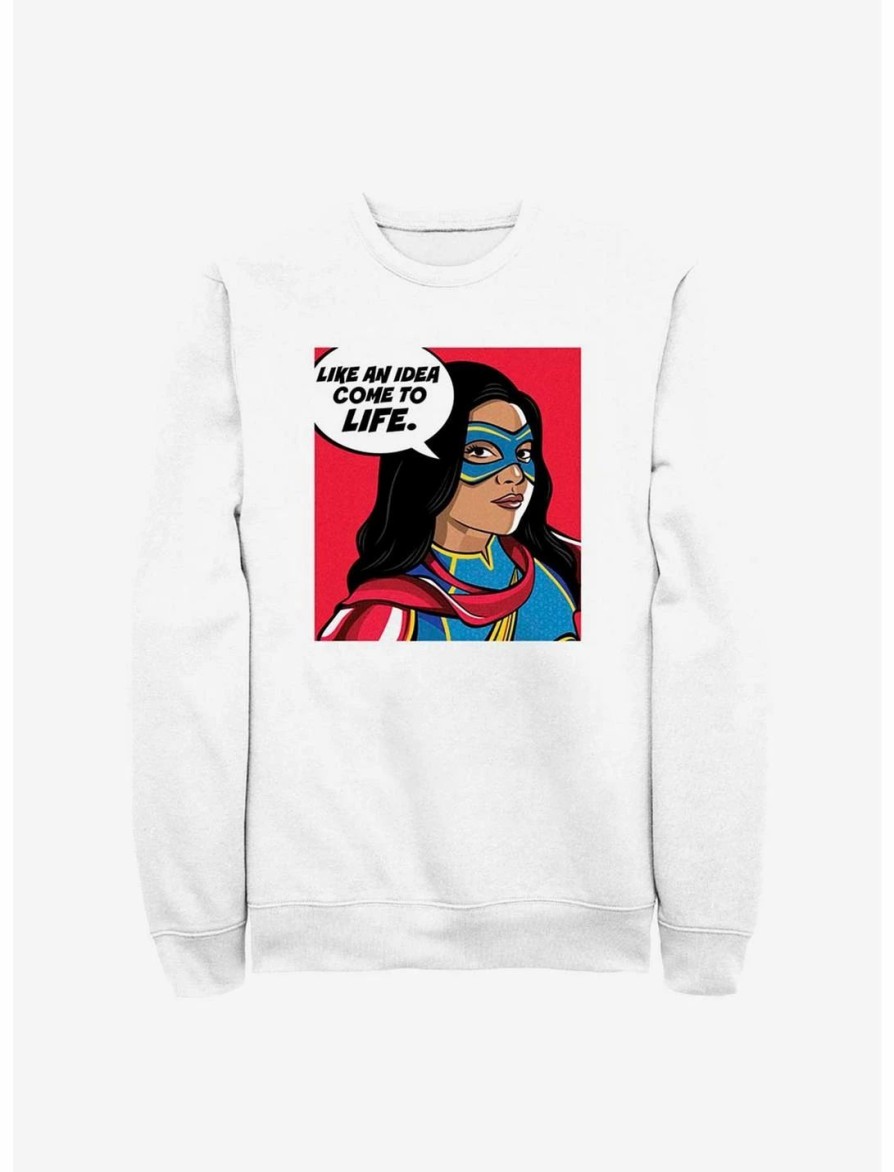 Sweaters And Cardigans * | Null Marvel Ms. Marvel Idea Come To Life Sweatshirt