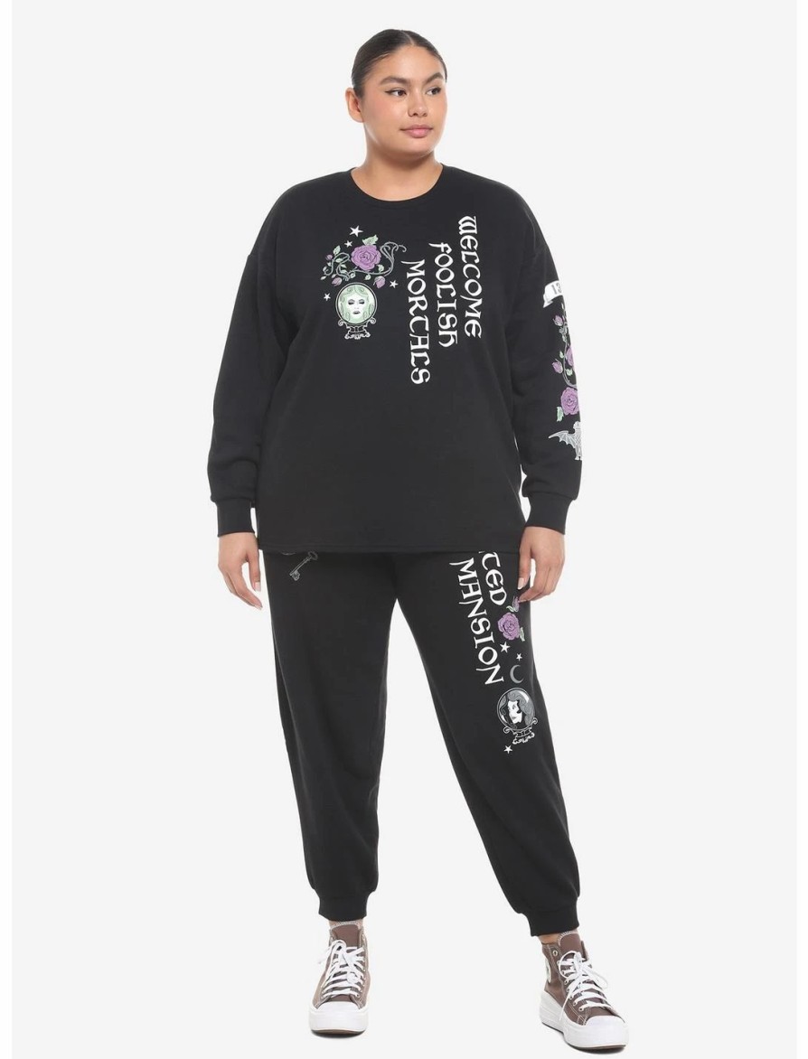 Hoodies And Sweatshirts * | Hunivers Her Universe Disney The Haunted Mansion Madame Leota Crop Sweatshirt Plus Size