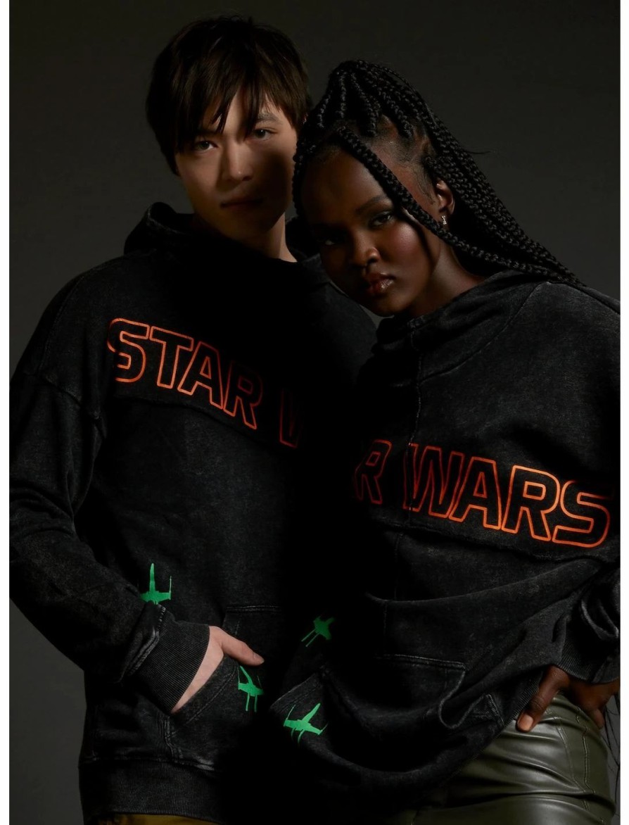 Sweaters And Cardigans * | Ourunvrs Our Universe Star Wars X-Wing Cowl Neck Hoodie Her Universe Exclusive