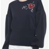 Sweaters And Cardigans * | Hunivers Her Universe Disney Mickey Mouse & Minnie Mouse Balloon Sleeve Sweater