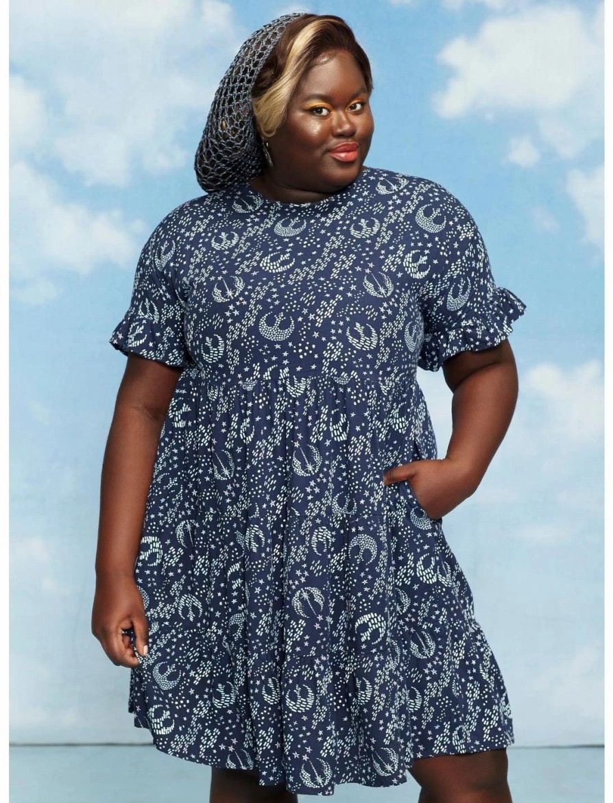 Dresses * | Hunivers Her Universe Star Wars Icons Tiered Dress Plus Size