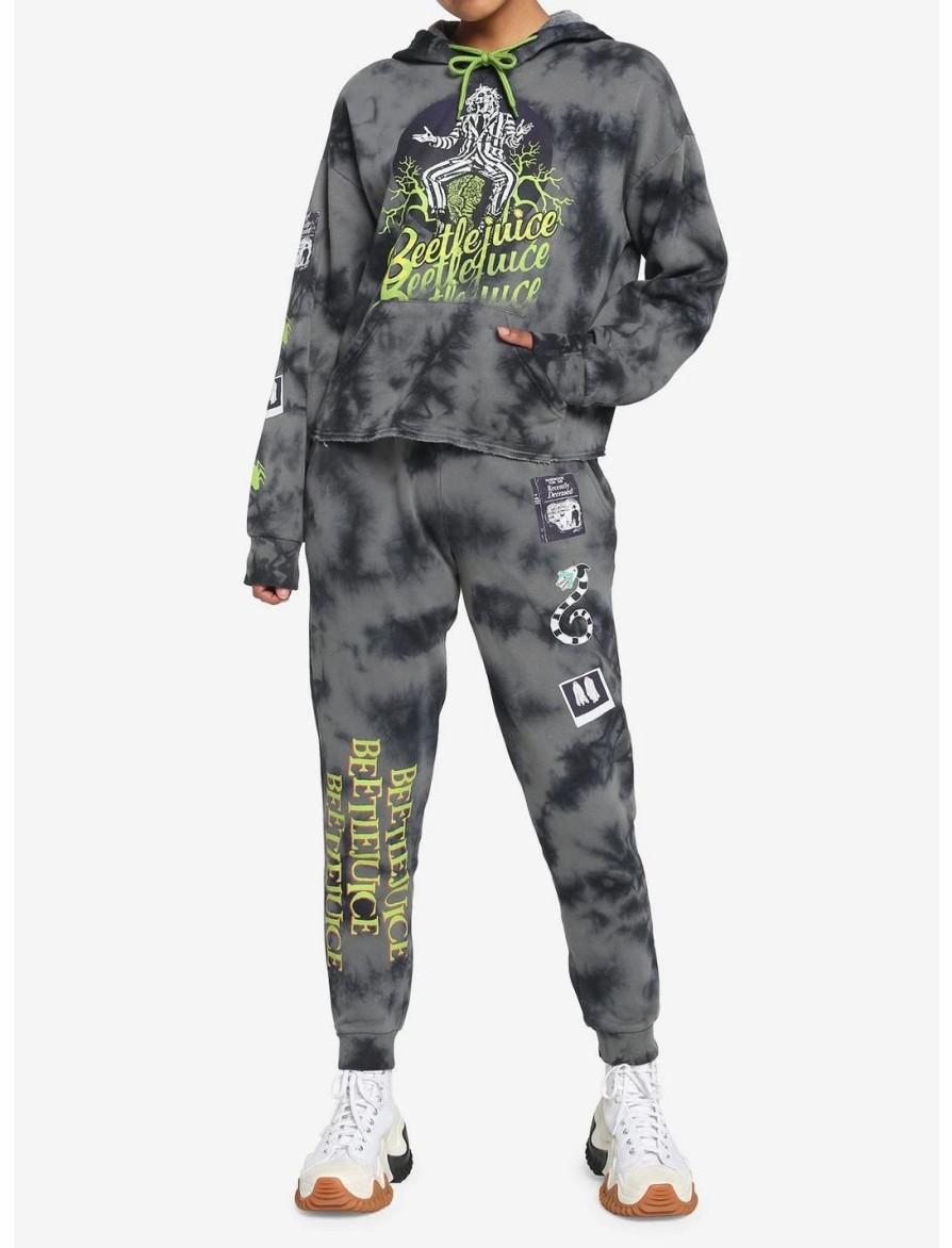 Bottoms * | Hunivers Beetlejuice Icons Tie-Dye Sweatpants