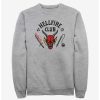 Sweaters And Cardigans * | Null Stranger Things Hellfire Club Sweatshirt