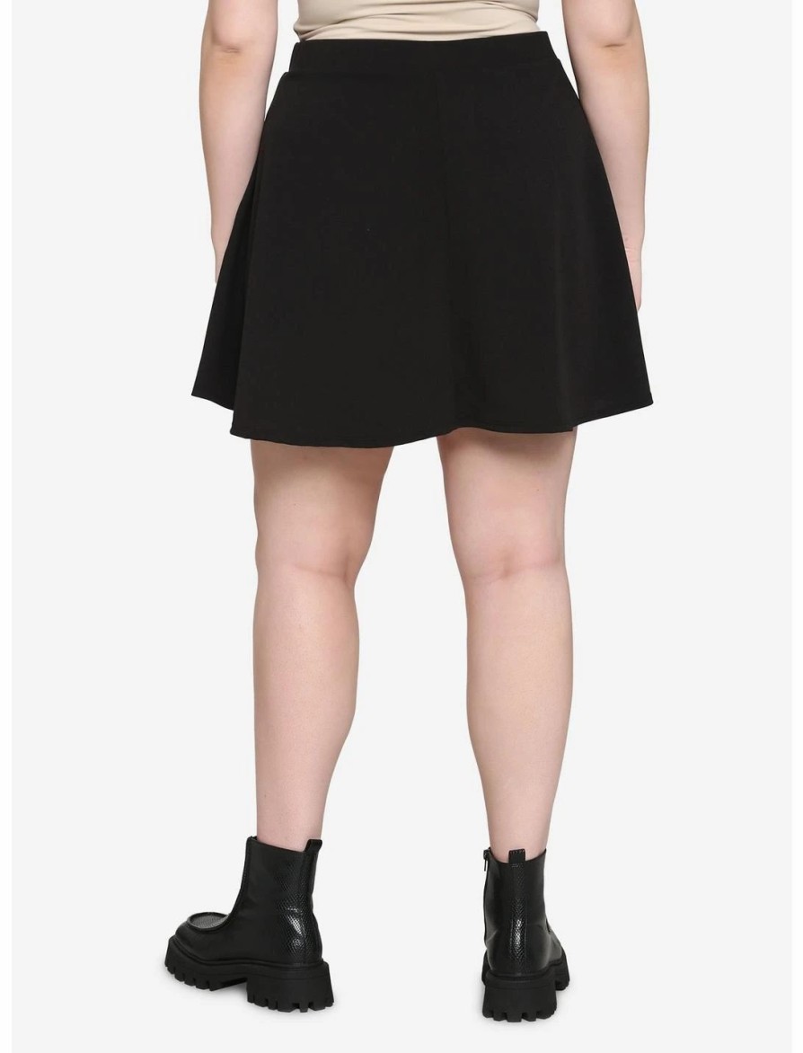 Bottoms * | Hunivers Black Skirt Plus Size