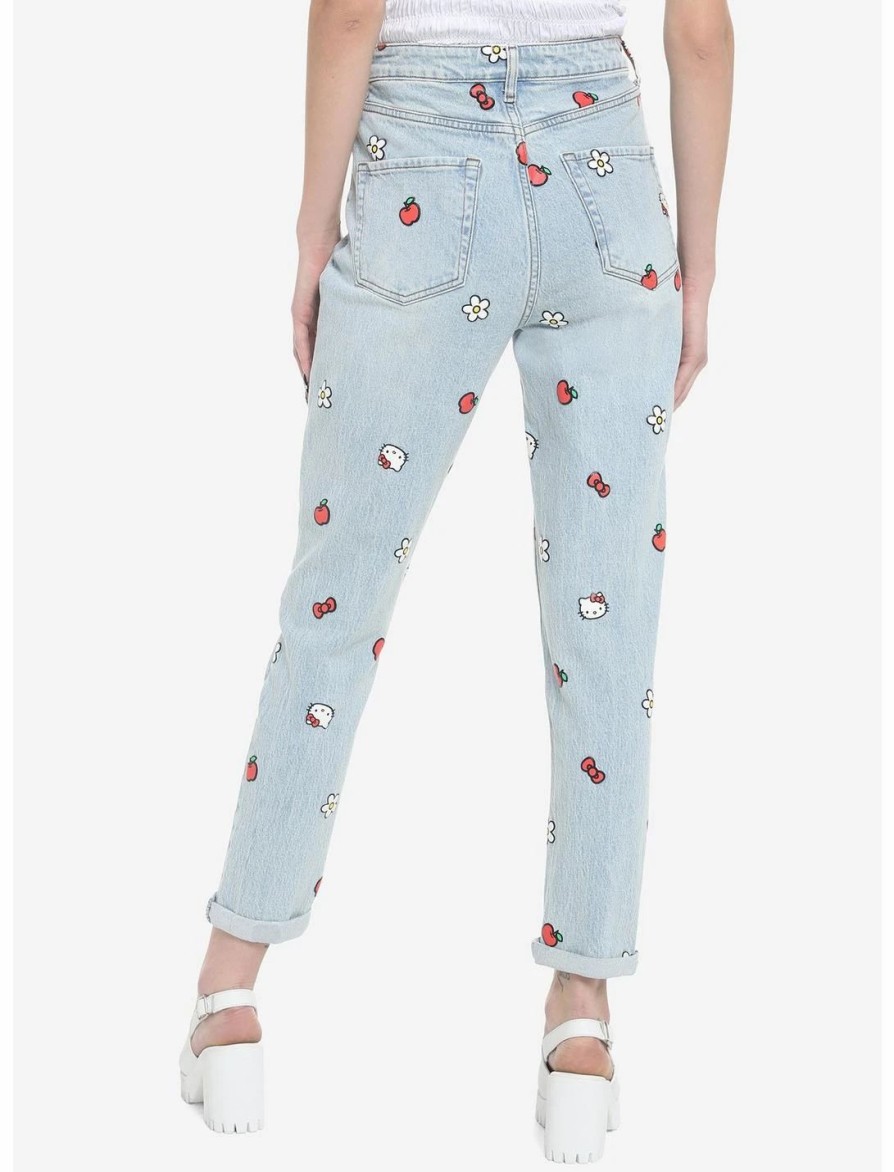 Bottoms * | Hunivers Hello Kitty Icons Mom Jeans