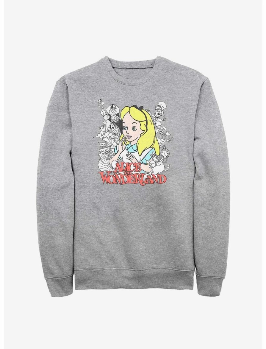 Sweaters And Cardigans * | Null Disney Alice In Wonderland Wonderland Group Sweatshirt