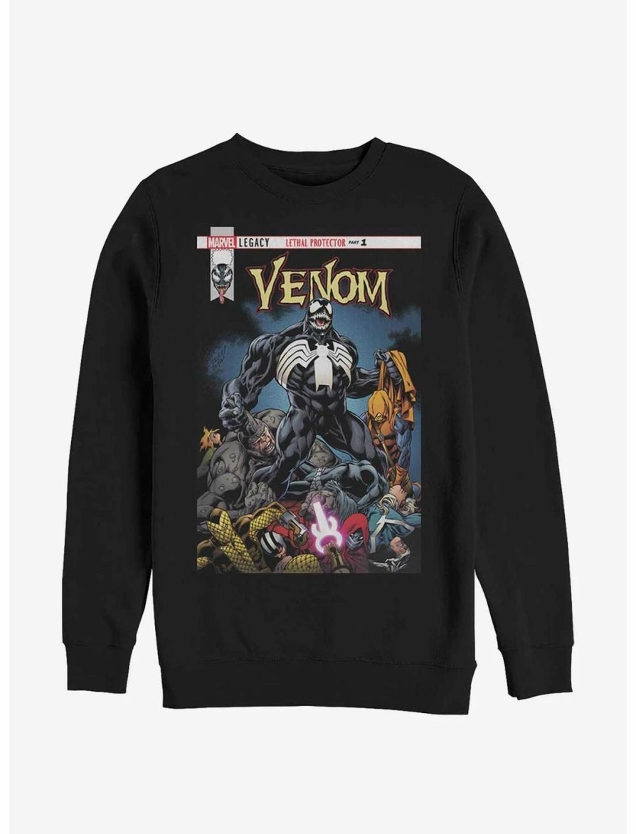 Sweaters And Cardigans * | Null Marvel Venom Venomized Cover Sweatshirt