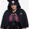 Sweaters And Cardigans * | Hunivers Kuromi Figural Ears Capelet Plus Size